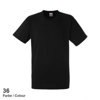 T-Shirt Fruit of the Loom Heavy schwarz 